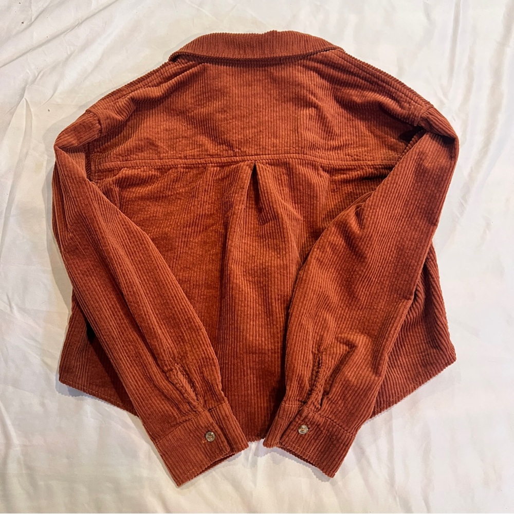 Forever 21 Rust Cropped Jacket - Picture 2 of 4